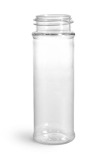 Clear PET Spice Bottles (Bulk), Caps NOT Included