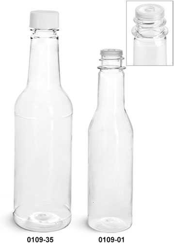 SKS Bottle & Packaging - Plastic Bottles, Clear PET Sauce Bottles w ...