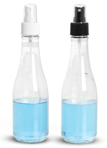 Clear PET Woozy Bottles w/ Fine Mist Sprayers