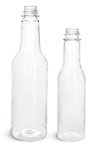 Clear PET Sauce Bottles (Bulk) Caps NOT Included