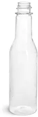Clear PET Sauce Bottles (Bulk) Caps NOT Included