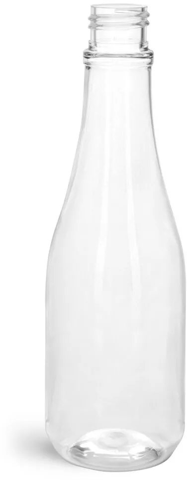14.5 oz 14.5 oz Clear PET Woozy Bottles (Bulk), Caps Not Included