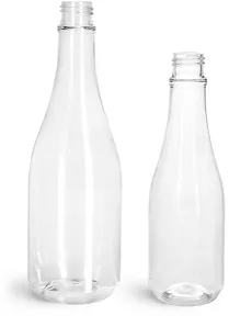 Clear PET Woozy Bottles (Bulk) Caps NOT Included