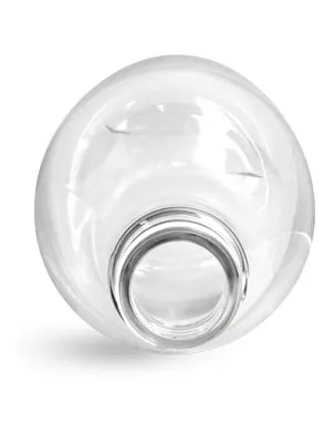 8 oz Clear PET Woozy Bottles (Bulk), Caps Not Included