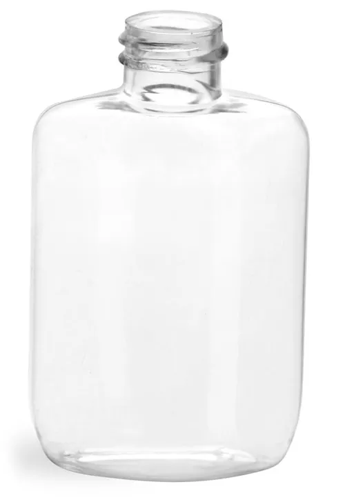 1.25 oz Clear PVC Oval Bottles (Bulk) Caps Not Included
