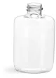 Clear PVC Oval Bottles (Bulk) Caps Not Included 
