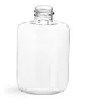 Clear  PVC Oval Bottles (Bulk) Caps Not Included