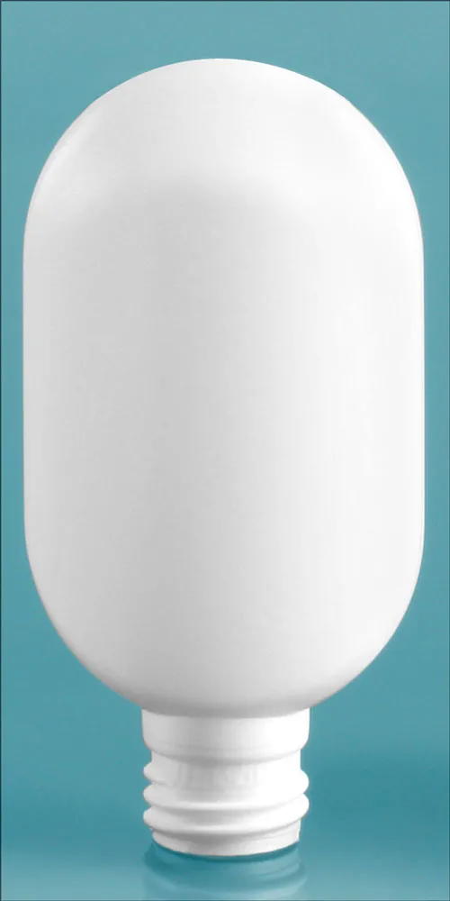 1/2 oz White Plastic Tube Bottles (Bulk), Caps NOT Included