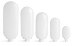 White HDPE Tottles (Bulk), Caps NOT Included