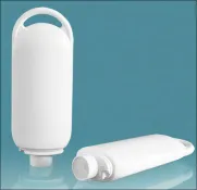 White HDPE Lotion Ovals (Bulk), Caps NOT Included