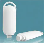 Plastic Bottles, White HDPE Lotion Ovals (Bulk), Caps NOT Included