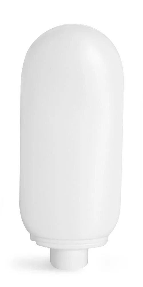 4 oz White HDPE Tottles (Bulk), Caps NOT Included