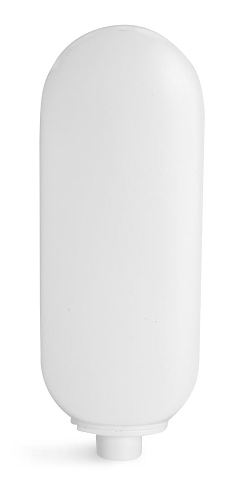 8 oz White HDPE Tottles (Bulk), Caps NOT Included