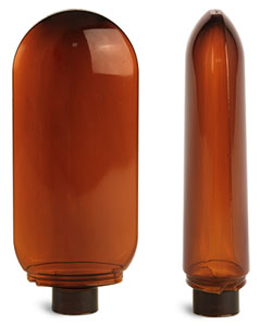 Plastic Bottles, Amber PET Tottles (Bulk), Caps NOT Included