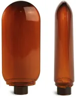 Amber PET Tottles (Bulk), Caps NOT Included