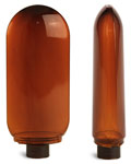 Plastic Bottles, Amber PET Tottles (Bulk), Caps NOT Included