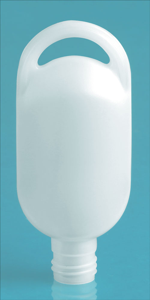 1/2 oz Natural HDPE Lotion Ovals (Bulk), Caps NOT Included