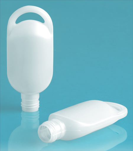 Plastic Bottles, Natural HDPE Lotion Ovals (Bulk), Caps NOT Included