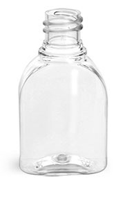 Clear PET Amenity Bottles (Bulk), Caps NOT Included