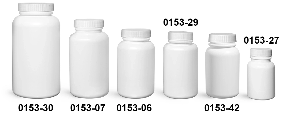 kelkaa 1oz HDPE Plastic Squeeze Bottles with White Flip Caps (Pack of