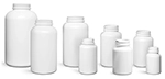 White HDPE Pharmaceutical Round Bottles (Bulk), Caps NOT Included
