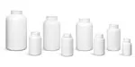 White HDPE Pharmaceutical Round Bottles (Bulk), Caps NOT Included