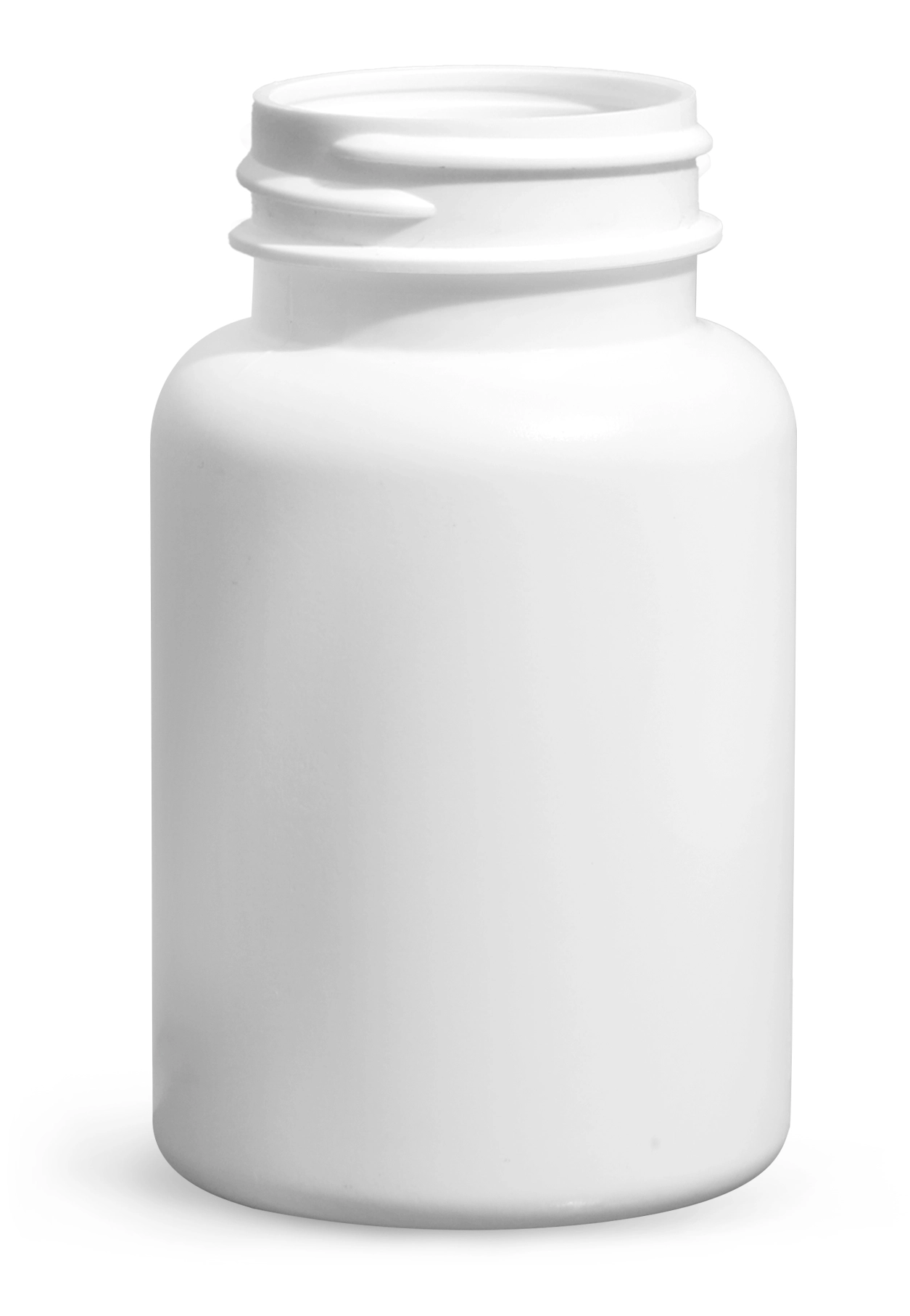 120 cc Plastic Bottles, White HDPE Pharmaceutical Round (Bulk), Caps NOT Included