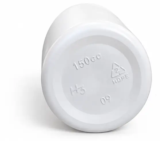150 cc White HDPE Pharmaceutical Round Bottles (Bulk), Caps NOT Included