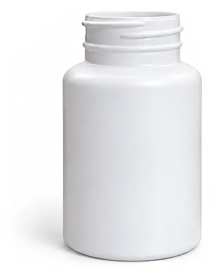 150 cc White HDPE Pharmaceutical Round Bottles (Bulk), Caps NOT Included