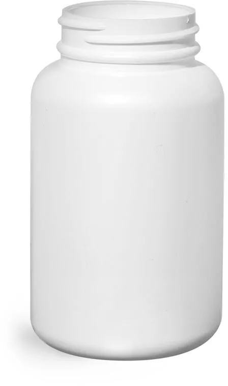 150 cc Plastic Bottles, White HDPE Pharmaceutical Round (Bulk), Caps NOT Included