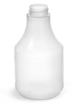 16 oz White HDPE Plastic RTU Spray Bottle