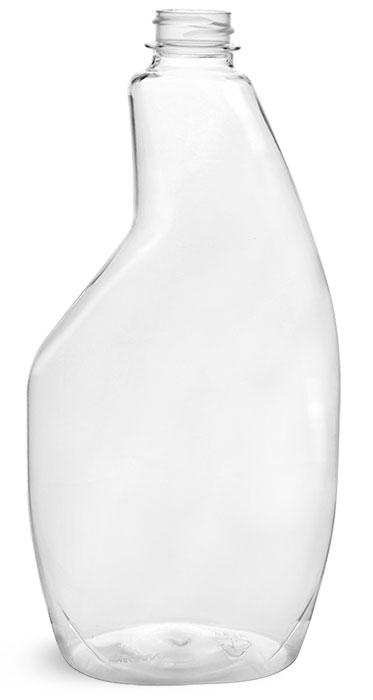 22 oz Clear PET Sprayer Bottles (Bulk), Caps NOT Included