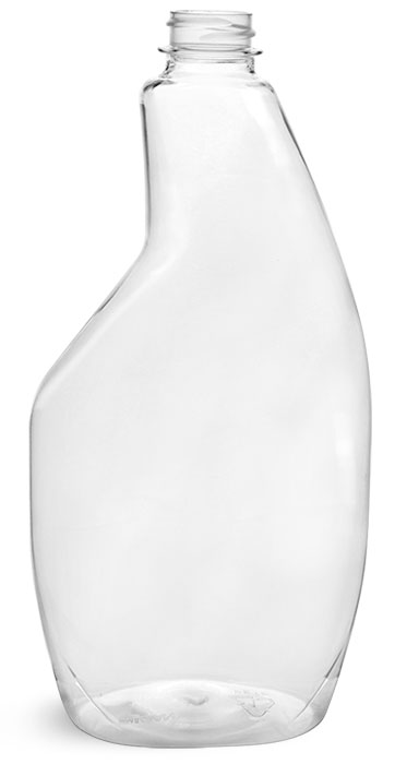 22 oz Clear PET Sprayer Bottles (Bulk), Caps NOT Included