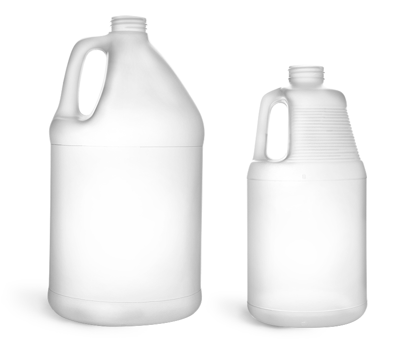 Natural HDPE Bottles (Bulk), Caps NOT Included