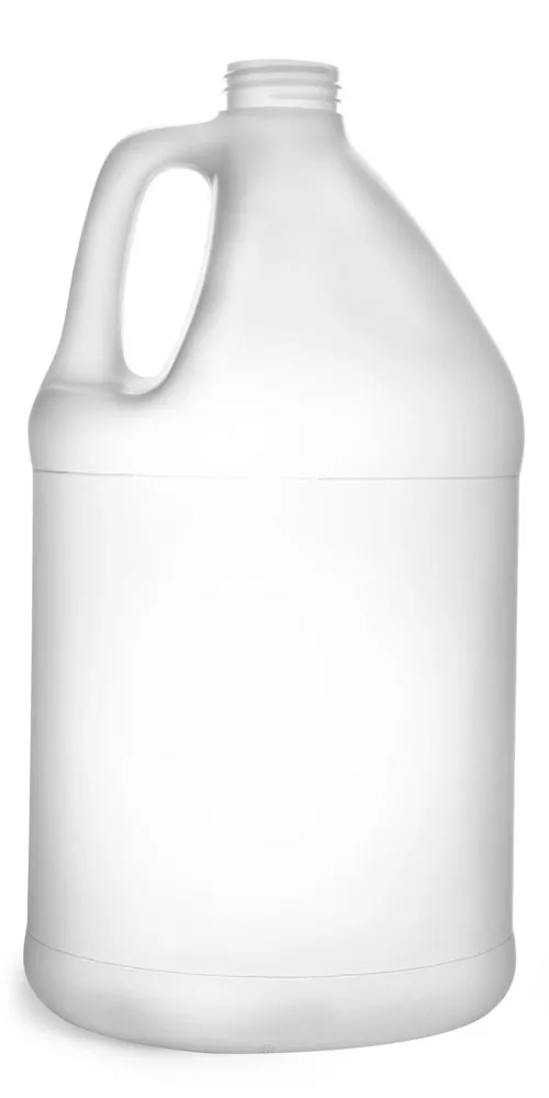 1 gal Natural HDPE Bottles (Bulk), Caps NOT Included