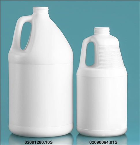 White HDPE Jugs (Bulk), Caps NOT Included
