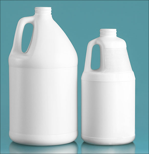 White HDPE Jugs (Bulk), Caps NOT Included