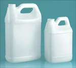Natural HDPE F Style Handle Jugs w/  Horizontal Top Handle
