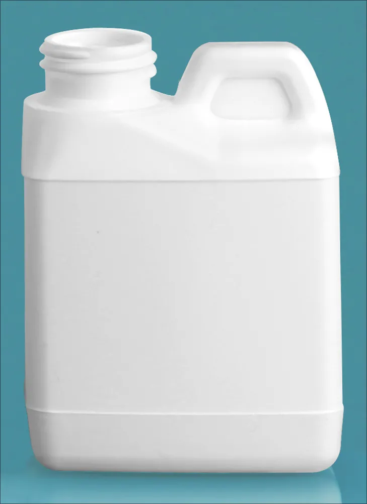4 oz White HDPE F-Style Jugs (Bulk), Caps NOT Included