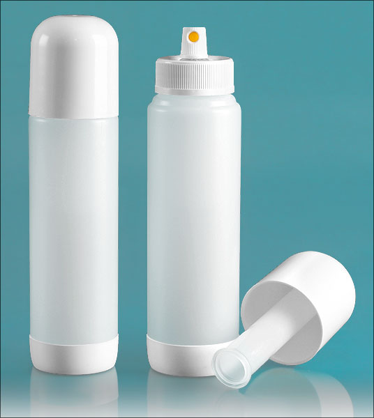 Natural HDPE Air Spray Bottle w/ Pump 