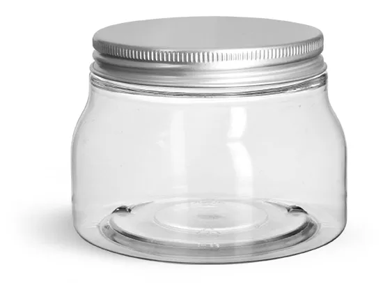 4oz Round Silver Metal Tins with View Window Lids 12pk