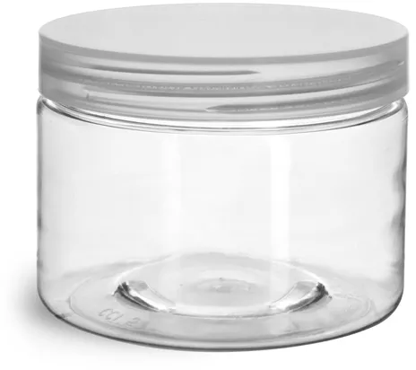 12 Oz Clear PET Straight Sided Jar