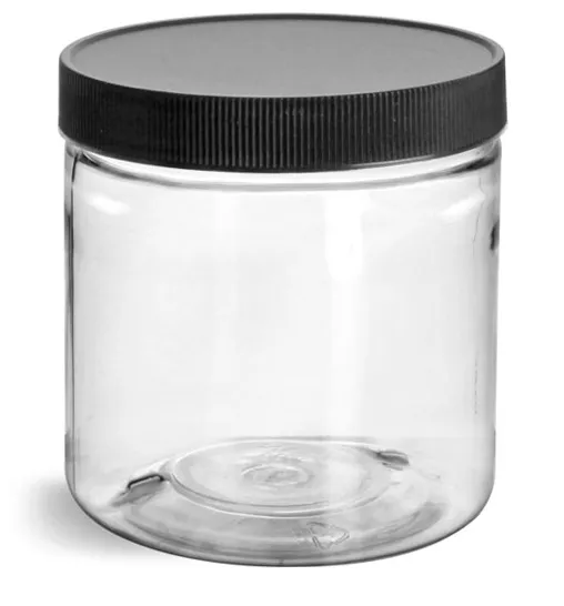 8 oz Clear Pet Straight Sided Jars