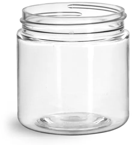 4 oz Natural PP Plastic Straight Sided Jars (Tall) - Cap Not Included - Natural 58-400