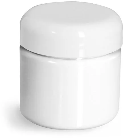 20 oz Straight Sided Plastic Jar - White