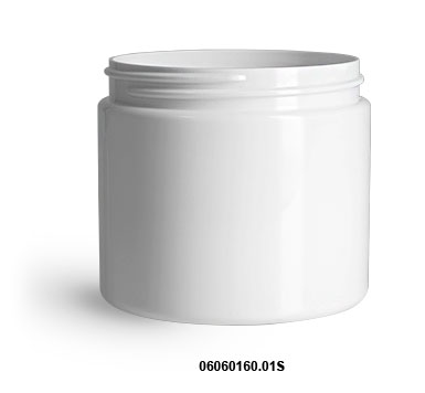 Original White PET Straight Sided Jars