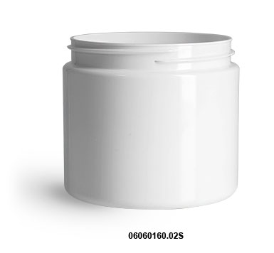 New White PET Straight Sided Jars