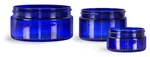 Blue PET Heavy Wall Jars (Bulk), Caps Not Included