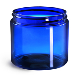 New Blue PET Straight Sided Jars