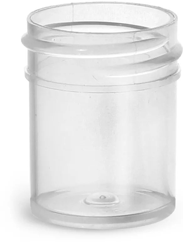 1/2 oz Natural Polypropylene Jars (Bulk), Caps Not Included